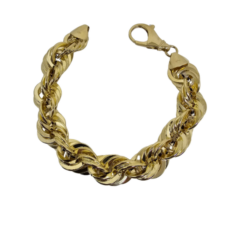 10k Or 15MM  Torsade Bracelet ASK-1149