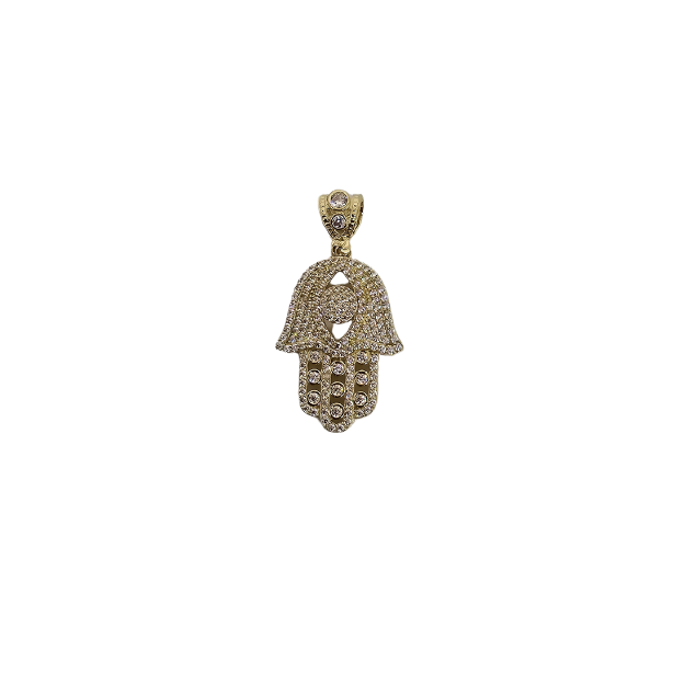 10K Pendentif en or jaune Hamza  CAL-71