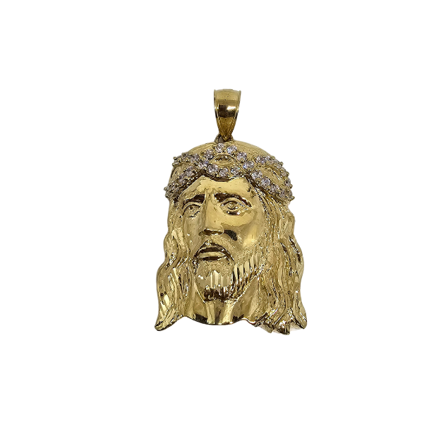 10K Or Jaune Jesus Pendentif ASK-1062