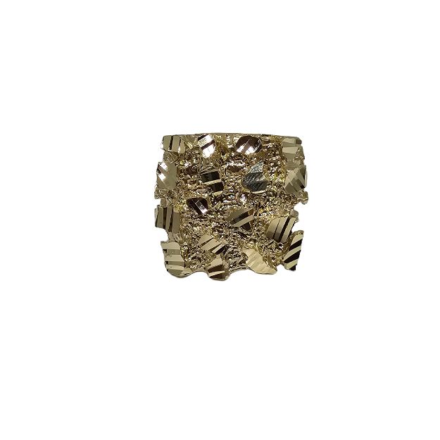 Bague Nugget  en or 10k pour homme