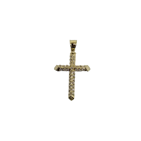 10K Pendentif Homme en or jaune Croix ASK-1082