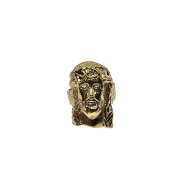 Bague Jesus  en OR 10k pour homme