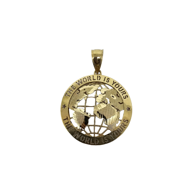 10K Pendentif Homme en or jaune Planete  ASK-1124