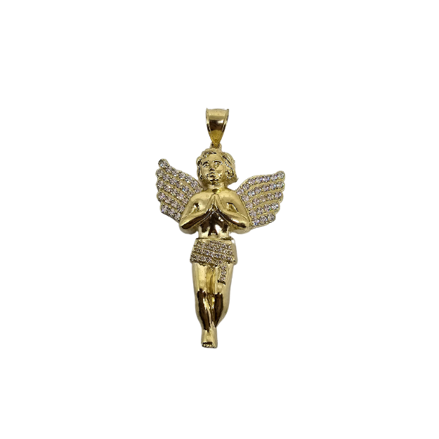 10K Pendentif Homme en or jaune Ange  ASK-1099