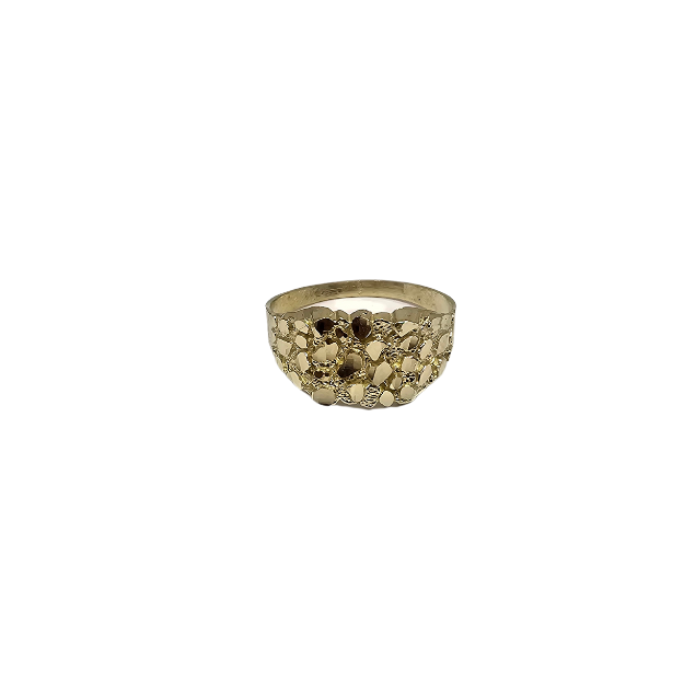 Bague Nugget  en OR 10k pour homme