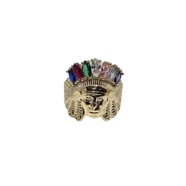 Bague Amerindien en Or 10k pour homme CAL-017