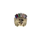 Bague Amerindien en Or 10k pour homme CAL-017