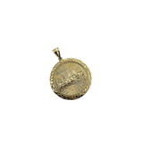 10K Pendentif Homme en or jaune Medaillon dernier souper ASK-1107