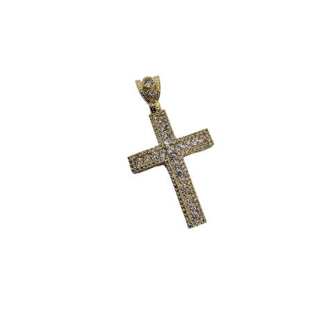 10K OR Pendentif Croix CAL-070