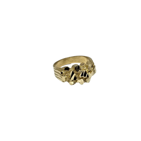 Bague  Nugget en Or 10k pour homme