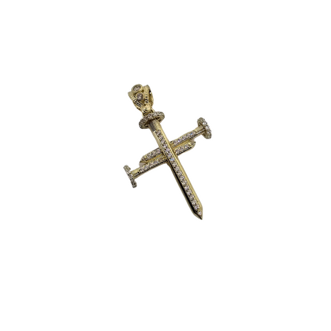 10K OR Pendentif Croix CAL-067