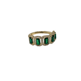 10k Or pierre vert Bague HRT_06