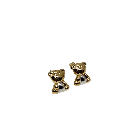 Ourson  en or 10K Boucle d'oreille MBS-1025