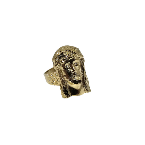 Bague Jesus  en OR 10k pour homme