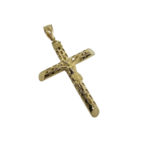 10K Or Jaune Croix Pendentif ASK-1068