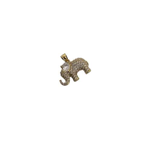 10K Pendentif  en or jaune Elephant CAL-58