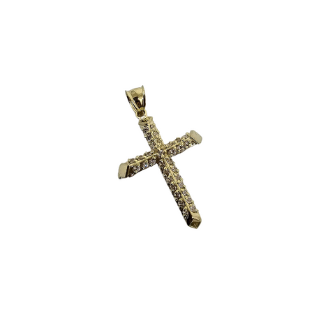 10K Pendentif Homme en or jaune Croix ASK-1082