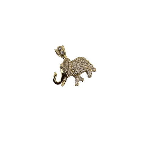 10K Pendentif  en or jaune Elephant CAL-60