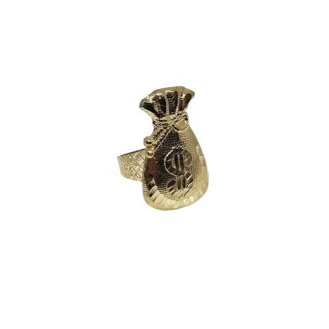 Bague en sac de dollar en or 10k pour homme