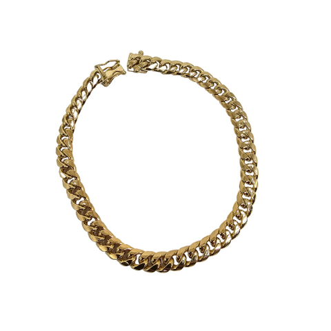 10k 7MM  Miami Cuban Link Bracelet CC-0008