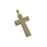 10K Or Jaune Croix Pendentif ASK-1074