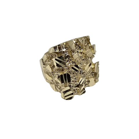 Bague Nugget  en or 10k pour homme