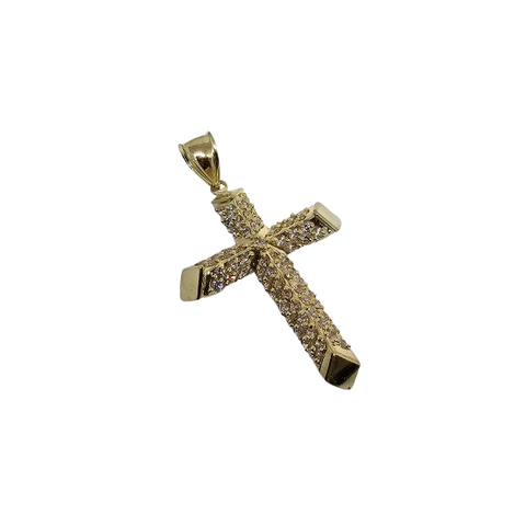 10K Pendentif Homme en or jaune Croix ASK-1088