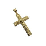 10K Or Jaune Croix Pendentif ASK-1071