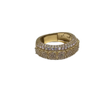 Bague Luis  en Or 10k pierre en cristal  pour homme CAL-002