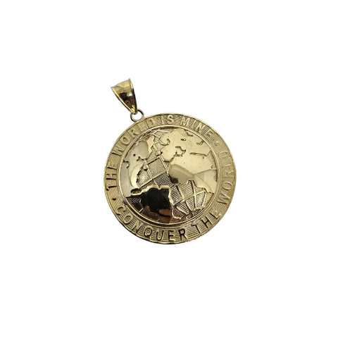 10K Pendentif Homme en or jaune Planete ASK-1122