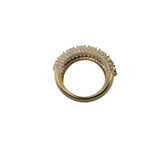 Bague Luis  en Or 10k pierre en cristal  pour homme CAL-002