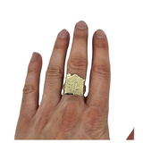 Bague Maison piege en or 10k pour homme