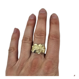 Bague nugget en or 10k pour homme