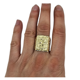 Bague Nugget  en or 10k pour homme