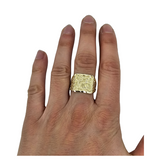 Bague Nugget  en OR 10k pour homme