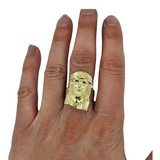Bague Jesus  en OR 10k pour homme