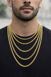 Chaîne Miami Cuban Link 4.5mm en or 10k Italien Maille Serrez Italien MGC-102