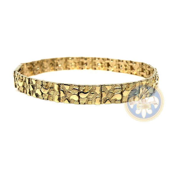 10K 7MM Bracelet Nugget MB-012 - OR QUEBEC 