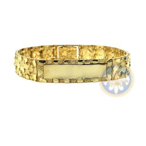 Bracelet en or 10K 11MM Nugget ID MB-021 - OR QUEBEC