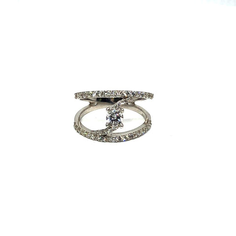 * Zoey * Bague Marriage Femme en or blanc 14K avec diamants SI 0.78CT - OR QUEBEC 