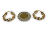 Versace 3 tons rond twister en or 10K Special GR-338 - OR QUEBEC 