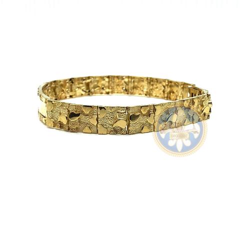 10K 9MM Bracelet Nugget ID MB-020 - OR QUEBEC