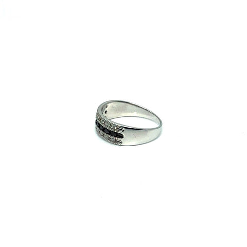 * Samantha * Bague Mariage Femme en or blanc 14K avec diamants 0.32CT - OR QUEBEC 