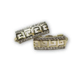 Boucle d'oreille Versace style rectangulaire en or 10K GE-346 - OR QUEBEC 