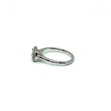 * Aria * Bague de fiancailles en or blanc 14K avec diamants SI Centre Stone 0.48CT I1 + 0.13 SI - OR QUEBEC 