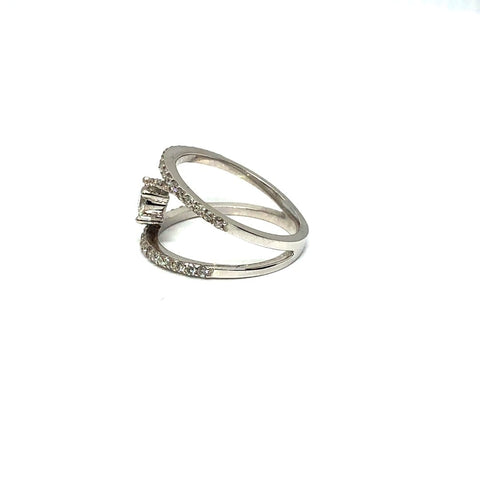 * Zoey * Bague Marriage Femme en or blanc 14K avec diamants SI 0.78CT - OR QUEBEC 