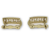 Boucle d'oreille Versace style rectangulaire en or 10K GE-346 - OR QUEBEC 