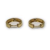 Boucle d'oreille Huggy en or 10k couoe Diamopnd Cut GE-322 - OR QUEBEC 