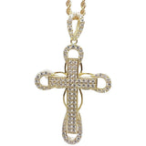 Torsade 2.5MM 10K Avec Croix en OR 10K MNG-127 - OR QUEBEC 