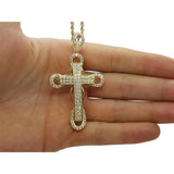 Torsade 2.5MM 10K Avec Croix en OR 10K MNG-127 - OR QUEBEC 
